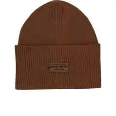 Pierre Cardin Signet Beanie Mens Taupe