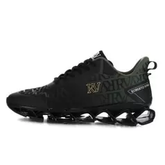 Roberto Vino Nero Pulse Sneaker Mens Black/Green
