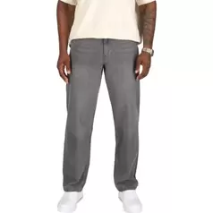 SikSilk Straight Fit Denim Jeans Mens Medium Grey