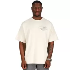 SikSilk Graphic T-shirt Mens Ecru