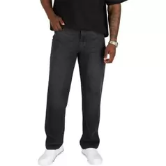 SikSilk Straight Fit Denim Jeans Mens Washed Black