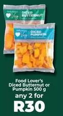 Diced Butternut or Pumpkin