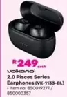 Volkano - 2.0 Pisces Series Earphones (VK-1133-BL)