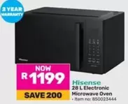 Hisense - 28 L Electronic Microwave Oven