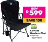 Camp Master - La Mans Hardarm Chair