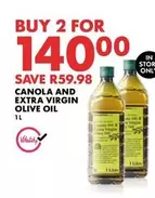 CANOLA AND EXTRA VIRGIN OLIVE OIL