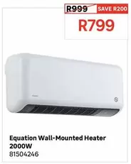 Equation - Wall-Mounted Heater 2000W