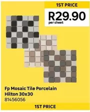 Fp Mosaic Tile Porcelain Hilton 30x30