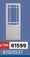 Interior Door Vermont Glass White 813X2032mm