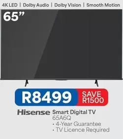 Hisense - Smart Digital TV 65A6Q