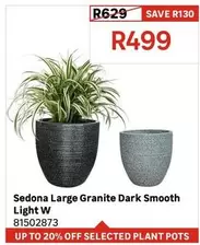 Sedona Large Granite Dark Smooth Light W