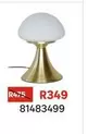 Inspire - Kiniko Brushed Brass Bedside Lamp