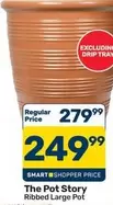 Ribbed Large Pot