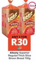 Albany - Superior Regular/Thick Slice Brown Bread 700g
