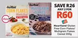 Heartland -  Gluten Free Corn Flakes/Multigrain Flakes Cereal