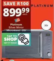 Platinum - Silver Mirror Microwave