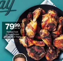 Festive Fresh 8-Piece Chicken Drumsticks & Thighs