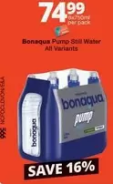 Bonaqua - Pump Still Water All Variants