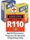 ACT II - Microwave Popcorn