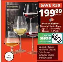 Gourmet - Lead-Free Crystal Glassware