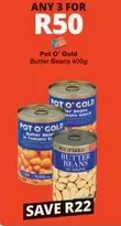 Pot O' Gold - Butter Beans 400g