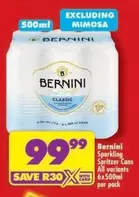 Bernini - Sparkling Spritzer Cans