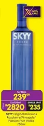 Skyy - Original/Infusions Raspberry/Pineapple/Passion Fruit Vodka 750ml