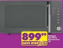 Platinum - Silver Mirror Microwave Oven