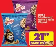 Simba - Salted Peanuts/Peanuts & Raisins