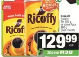 Ricoffy - Tin or Value Pack