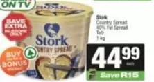 Stork - Country Spread 60% Fat Spread Tub