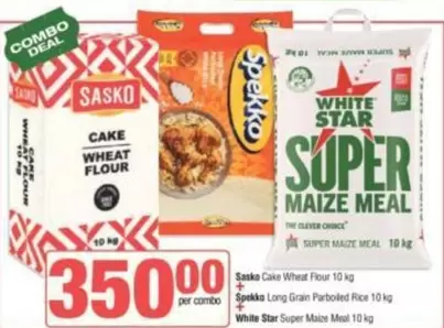 SASKO - Cake Wheat Flour, Long Grain Parboiled Rice, Super Maize Meal