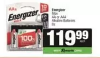 Energizer - Max AA or AAA Alkaline Batteries