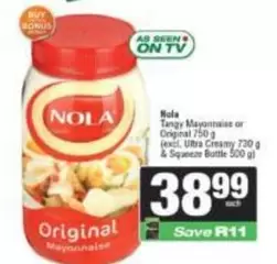 nola - Tangy Mayonnaise or Original