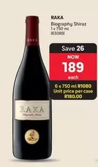 Raka - Biography Shiraz 1 x 750 ml (63089)