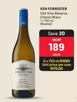 Ken Forrester - Old Vine Reserve Chenin Blanc 1 x 750 ml (944242)
