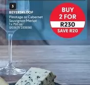 Beyerskloof - Pinotage or Cabernet Sauvignon Merlot (203671; 233656)