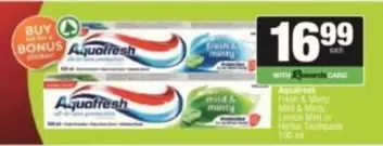 Aquafresh - Aqualfresh Toothpaste