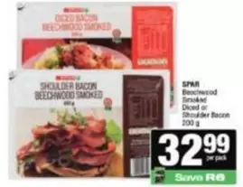 Spar - Beechwood Smoked Diced or Shoulder Bacon