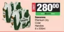 Savanna - Premium Dry Cider Handles
