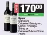 Spier - Signature Cabernet Sauvignon, Merlot, Pinotage, Shiraz or Cabernet/Merlot/Shiraz