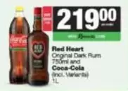 Red Heart - Original Dark Rum and Coca-Cola