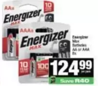 Energizer - Max Batteries AA or AAA