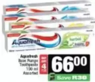 Aquafresh - Toothpaste