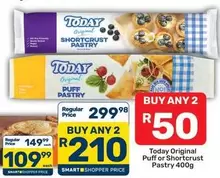 Today - Original Puff or Shortcrust Pastry