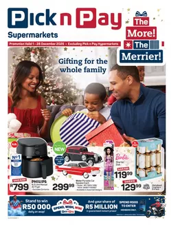 Pick n Pay catalogue in Bloemfontein | Great offer for all customers | 2025-12-01T00:00:00.000Z - 2025-12-28T00:00:00.000Z