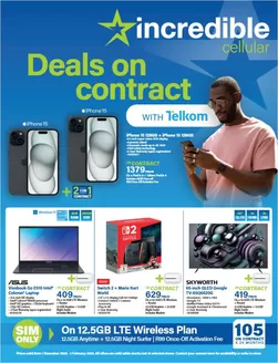 Incredible Connection catalogue | Deals On Contract With Telkom | 2025-12-02T00:00:00.000Z - 2026-02-02T00:00:00.000Z