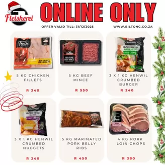 Biltong catalogue | Online Only | 2025-12-03T00:00:00.000Z - 2025-12-31T00:00:00.000Z