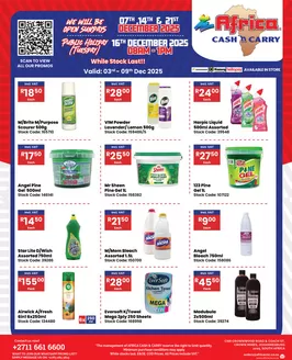 Africa Cash & Carry catalogue | Wednesday Promo | 2025-12-03T00:00:00.000Z - 2025-12-09T00:00:00.000Z