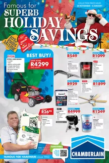 Chamberlain catalogue | Famous For Superb Holiday Savings | 2025-12-04T00:00:00.000Z - 2026-01-04T00:00:00.000Z